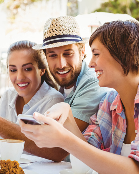 Group of neighbors socializing outdoors